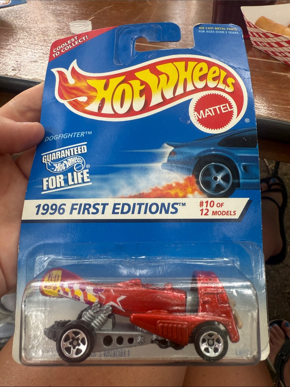 Hot Wheels Mattel Dogfighter Toy Car — Red